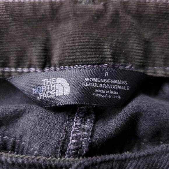 The North Face Corduroy Pants Womens 8 Brown/Gray Stretch Zip Fly Outdoor Casual - Picture 9 of 12